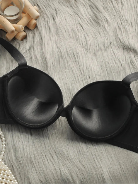 Viomisha Women Sexy Lingerie Set Ladies Soild Color Brassiere Push Up Bra 3/4 Cup Comfortable Intimates Underwear Panty Set S-L