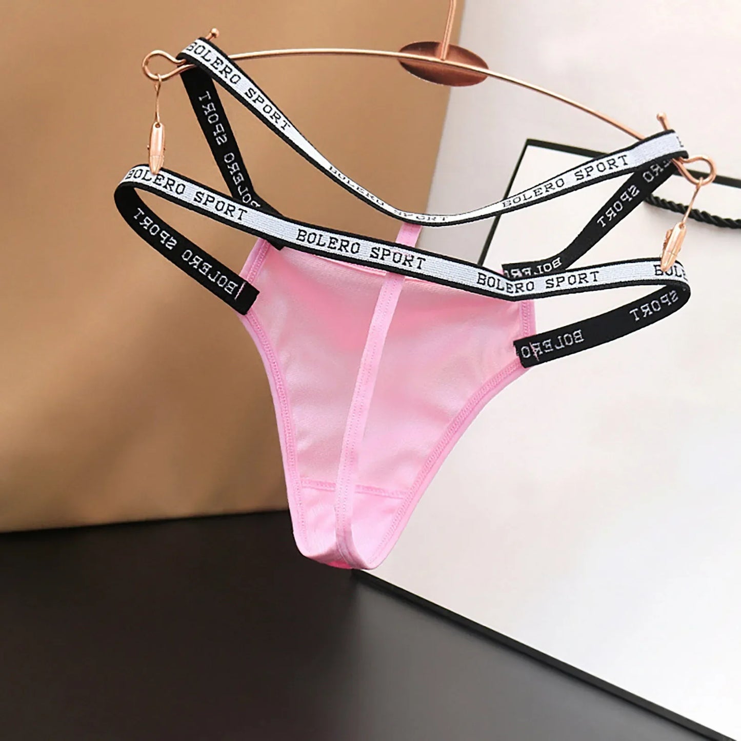 Satin Women Sexy Panties Double Thin Strap G-String Patchwork Micro Thong Sexy Lingerie High-Rise Underpant женское нижнее белье